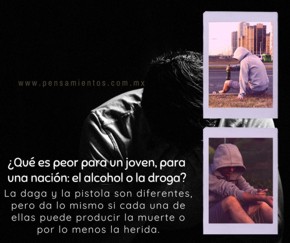 ¿Qué es peor para un joven, el alcohol o drogas?