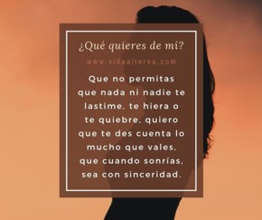 ¿Qué quieres de mí?